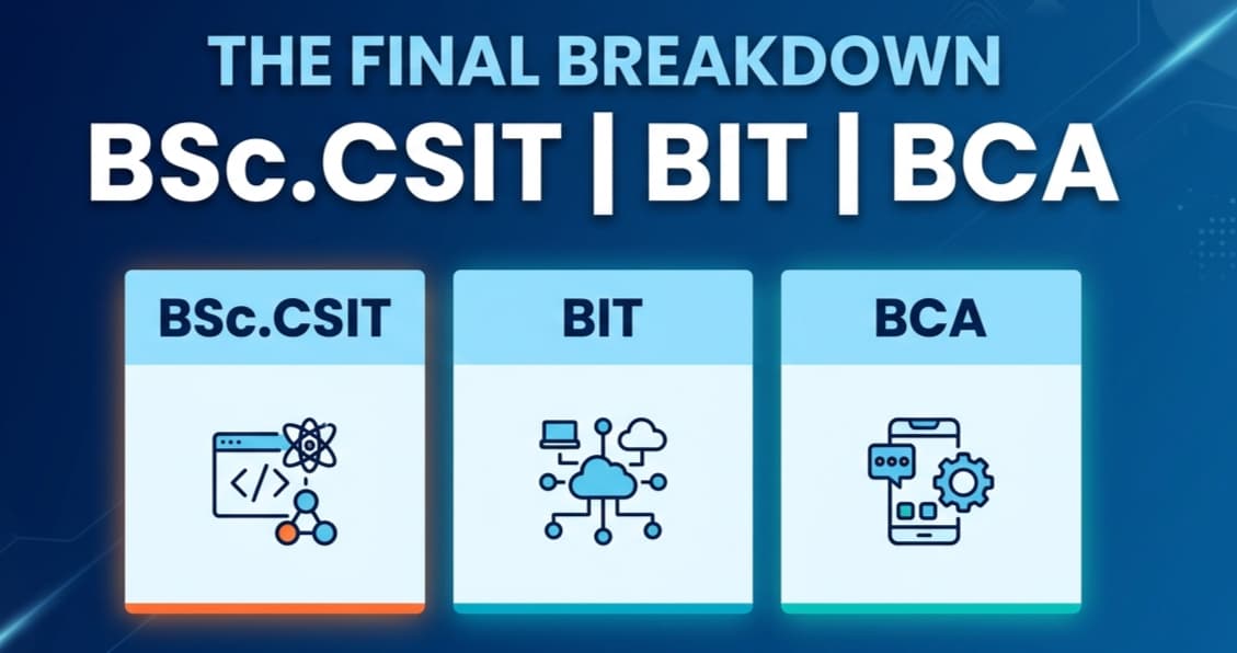 BSc.CSIT vs BIT vs BCA in Nepal: The Ultimate 2026 Breakdown